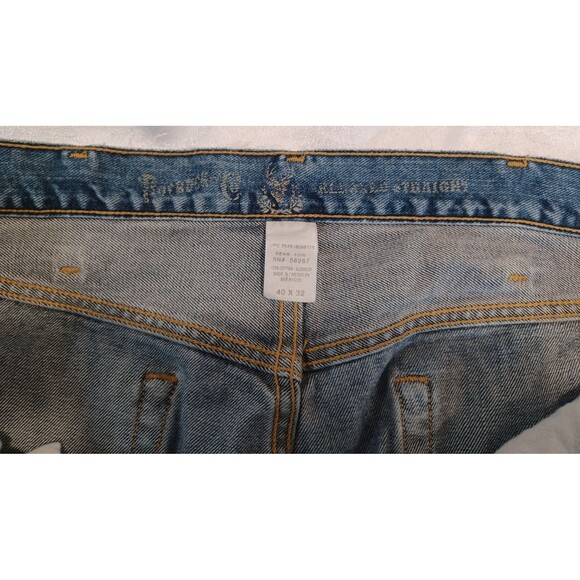 TWO (2) PAIRS OF MEN'S JEANS 40X32 ARIZONA JEAN CO. & ROEBUCK AND CO. - Picture 9 of 16